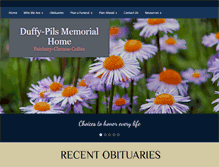 Tablet Screenshot of duffypilsmemorialhome.com